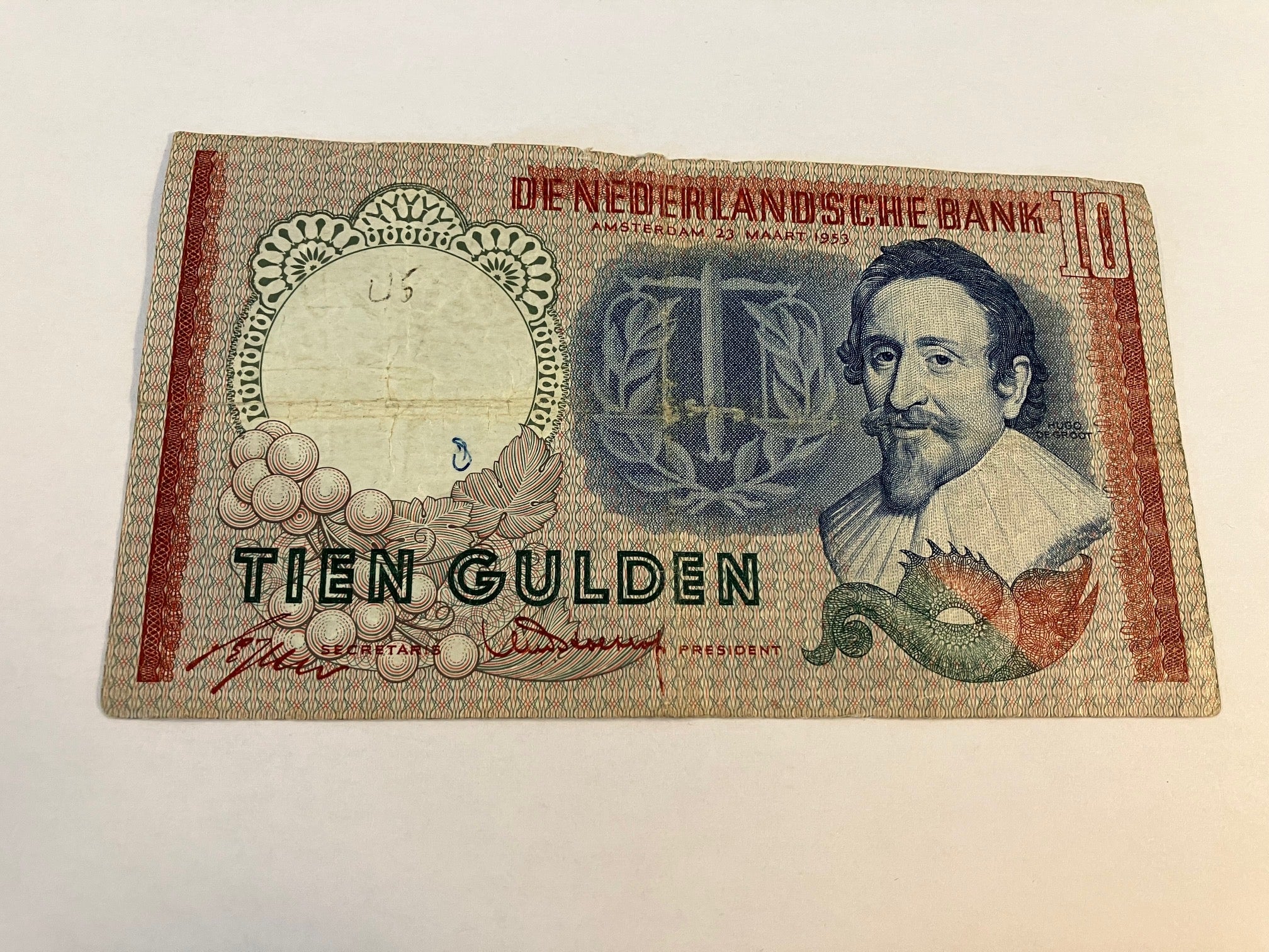 Tien Gulden Netherlands - Bemærk kuglepen