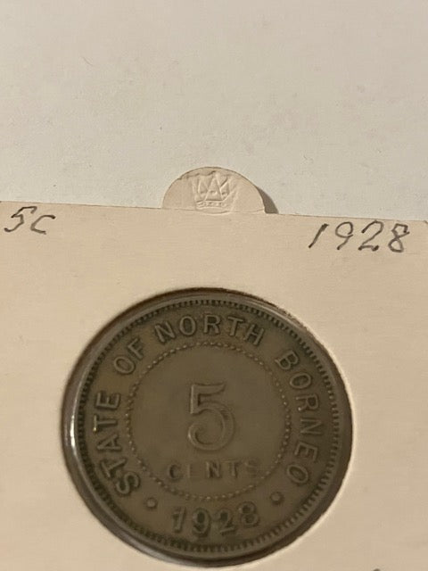 5 Cents North Borneo 1928