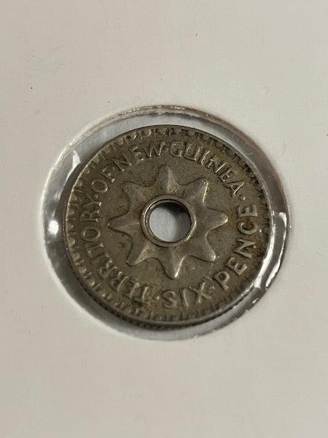 Six Pence New Guinea 1943