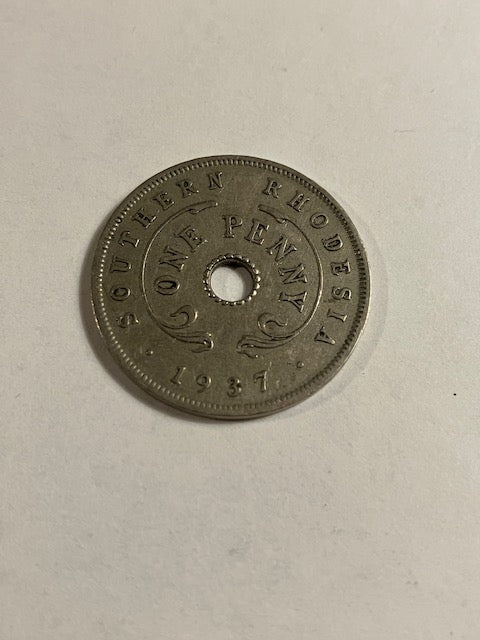 One Penny Rhodesia 1937