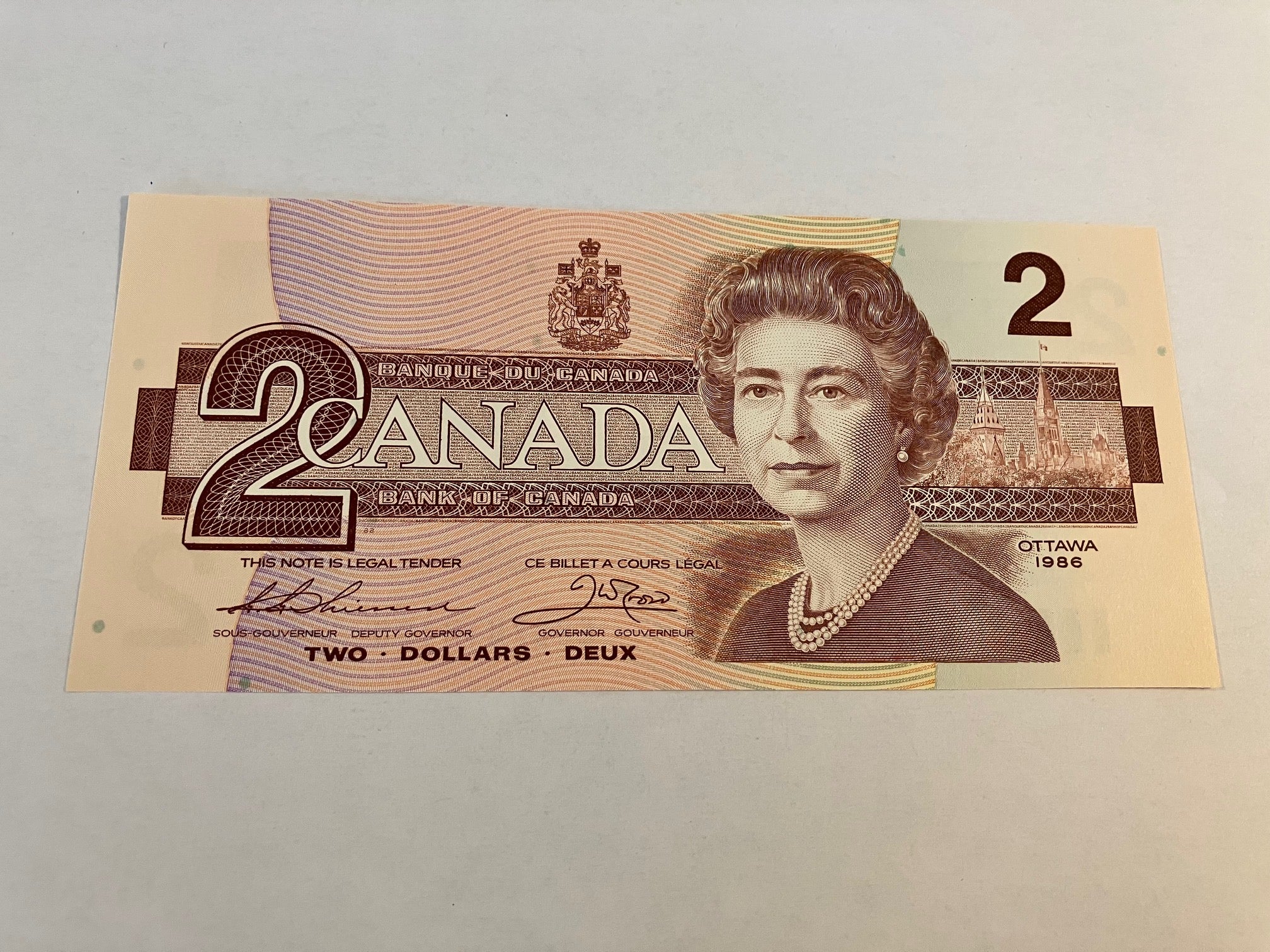 2 Dollars Canada 1986