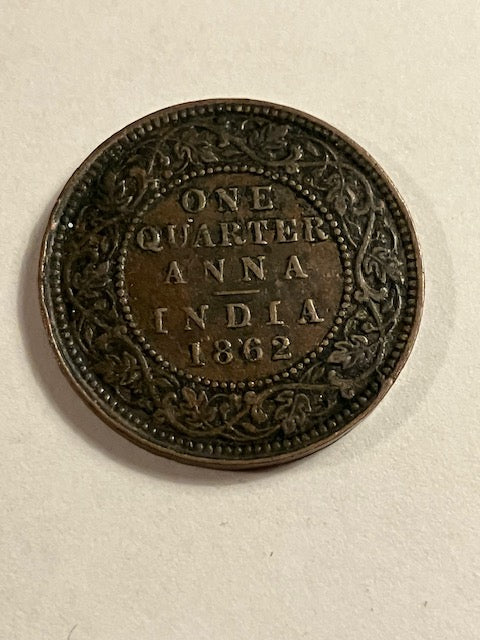One Quarter Anna India 1862