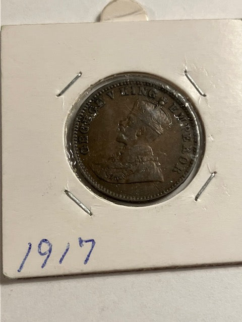 One Quarter Anna India 1917