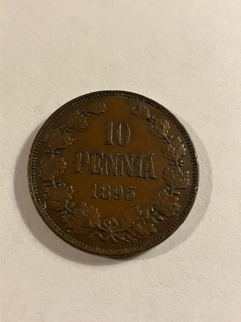 10 Pennia 1895 Finland