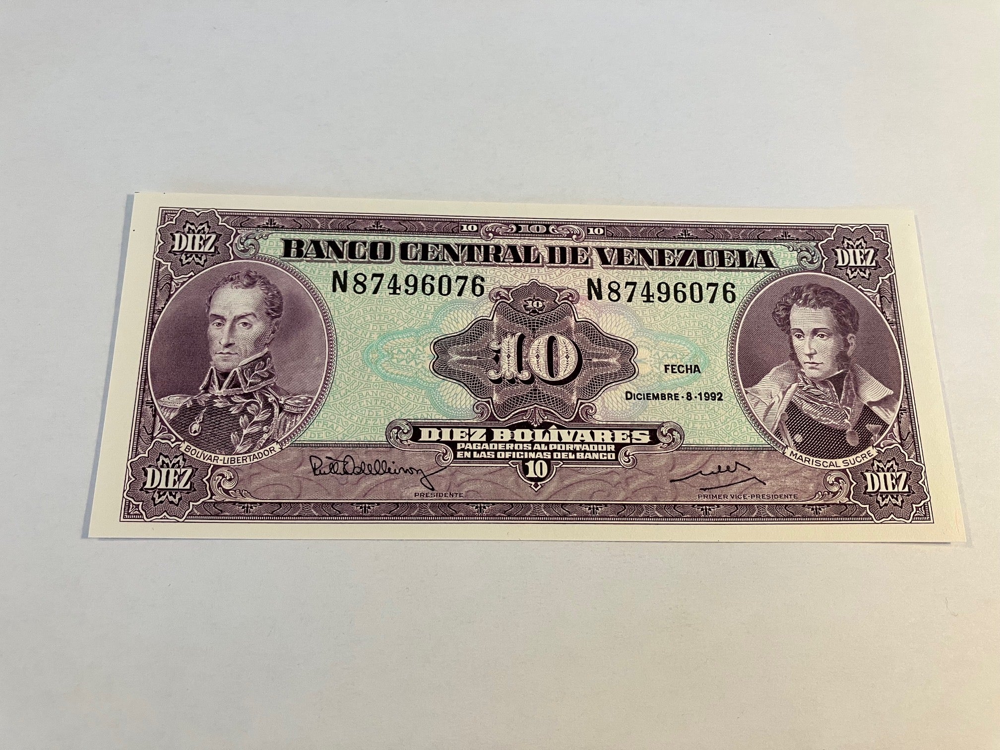 10 Bolivares Venezuela 1992