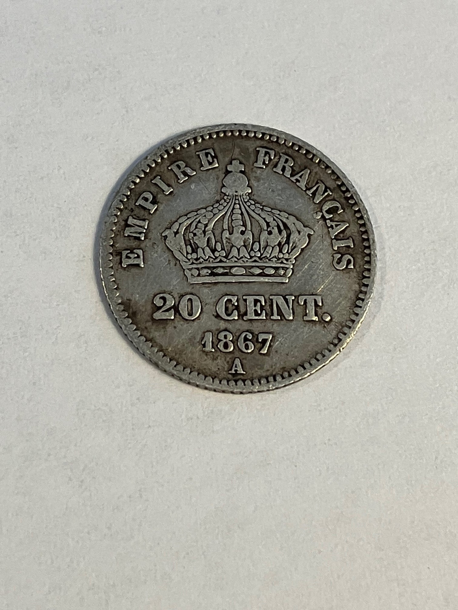 20 Cent 1867 A France - Renset