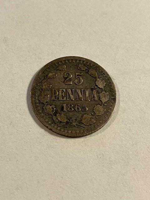 25 Pennia 1865 Finland