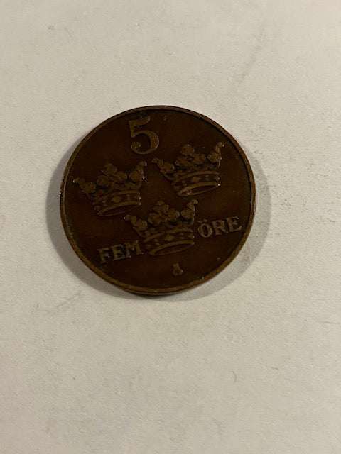 5 øre 1911 Sweden