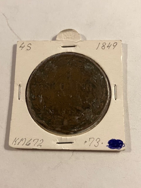 4 skilling 1849 Sweden