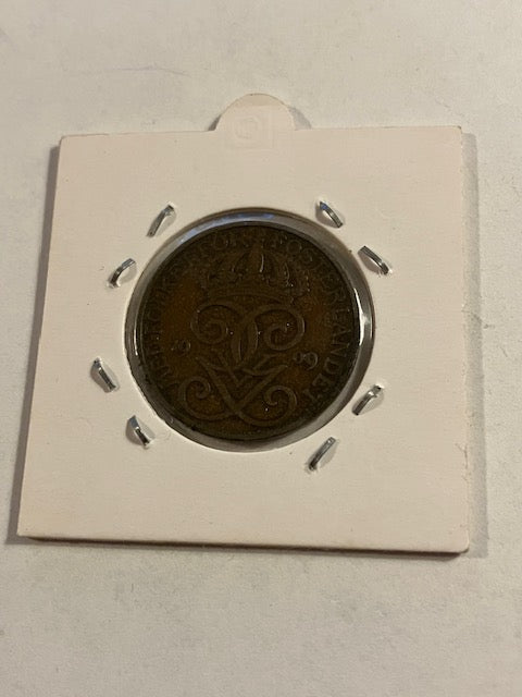 5 øre 1909 Small Cross Sweden