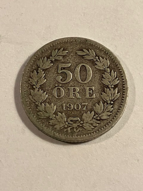 50 øre 1907 Sweden