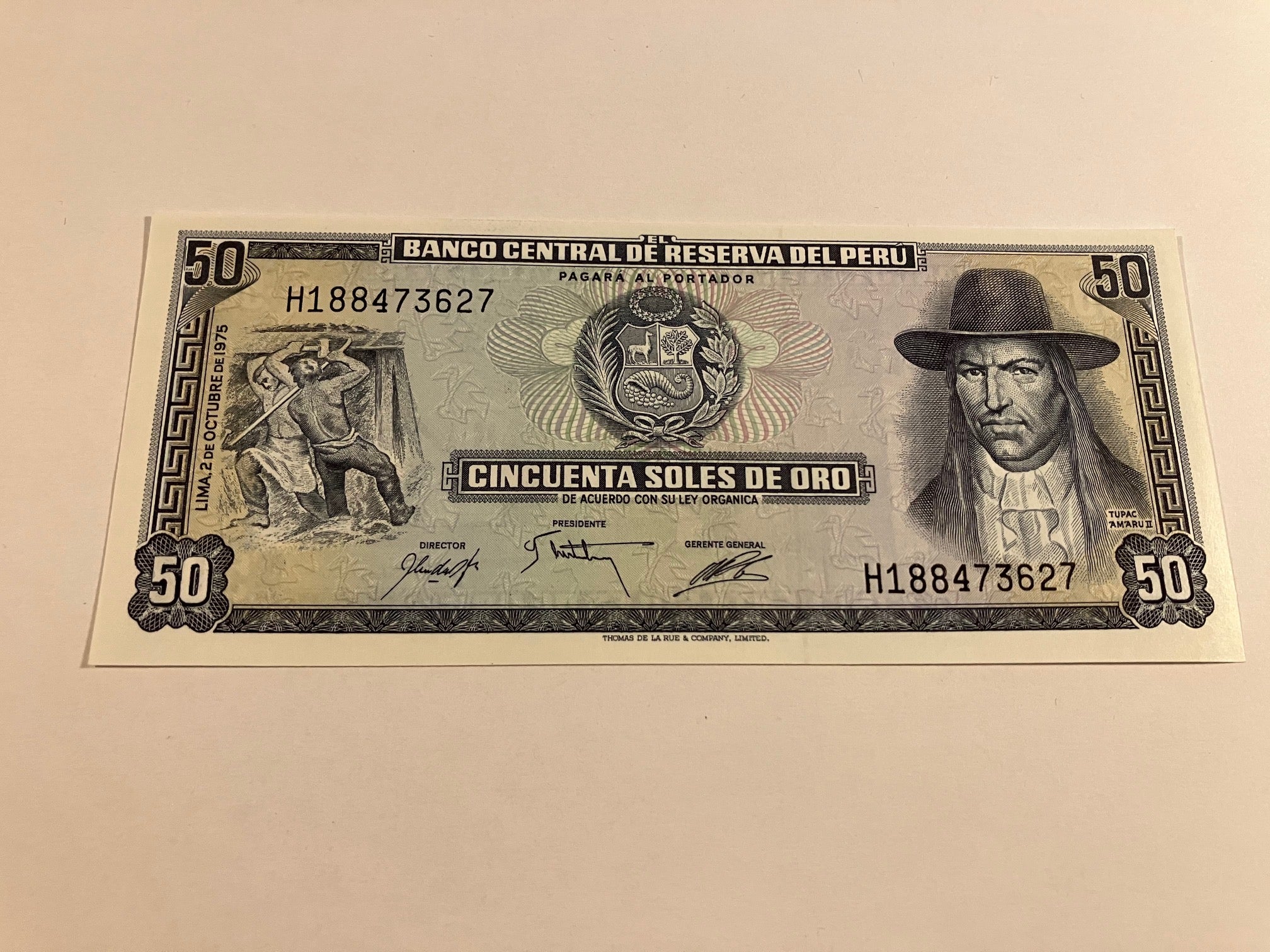 50 Soles De Oro Peru