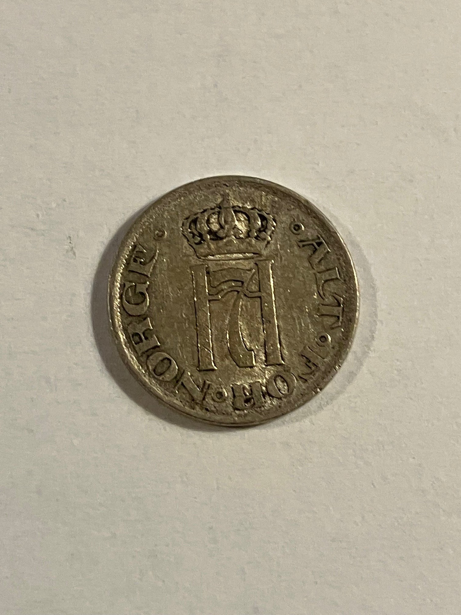 10 Øre Norge 1918 Renset