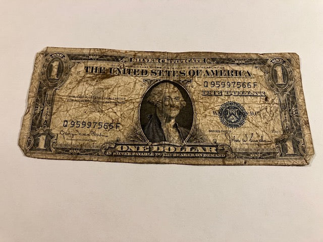 1 Dollar USA Blue Seal Silver Certificate