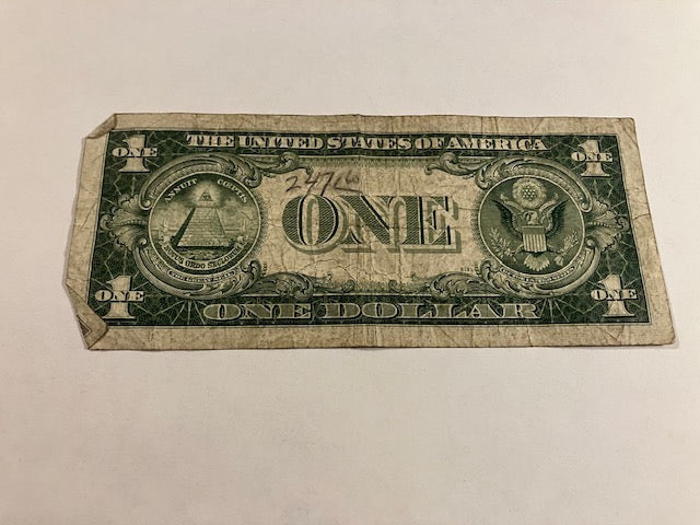 1 Dollar USA Blue Seal Silver Certificate