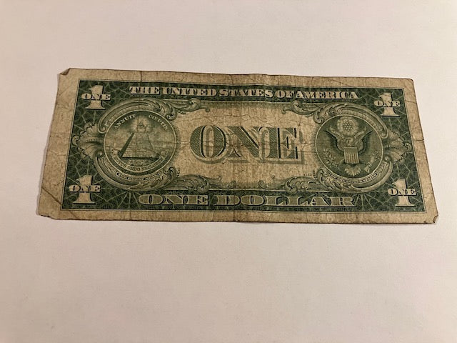 1 Dollar USA Blue Seal Silver Certificate