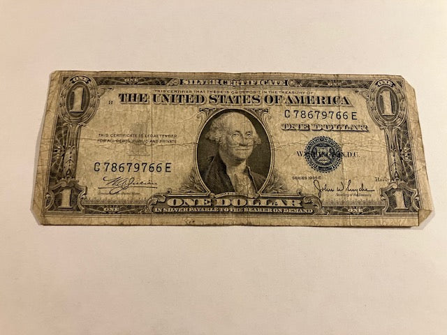 1 Dollar USA Blue Seal Silver Certificate