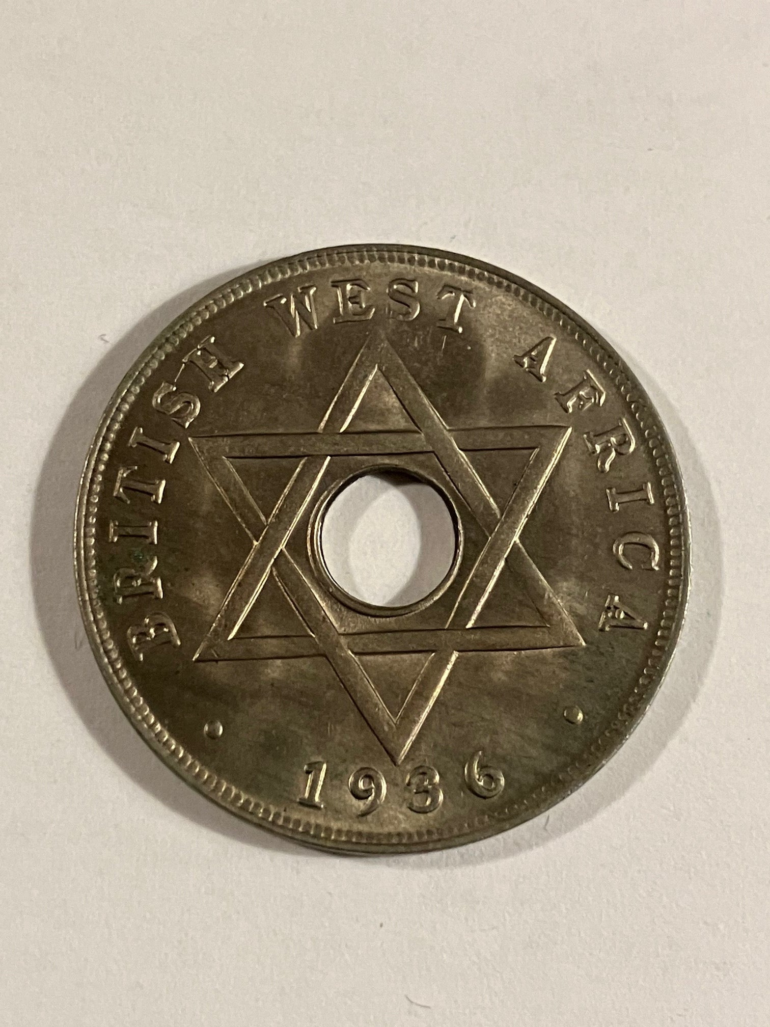 One Penny British West Africa 1936