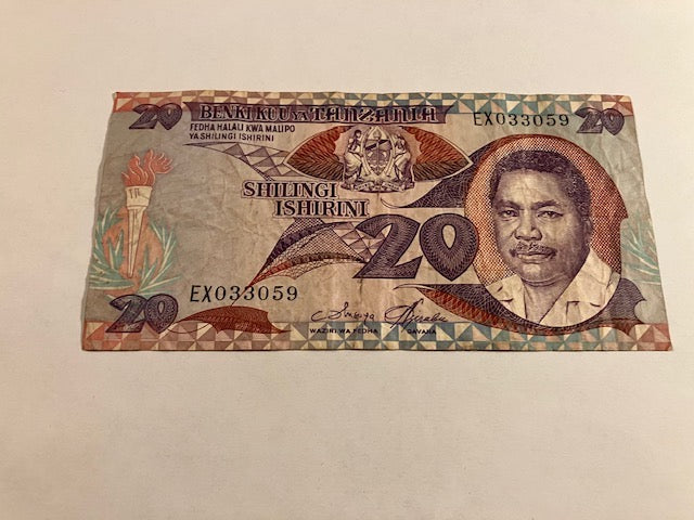 20 Shilingi Tanzania 1987