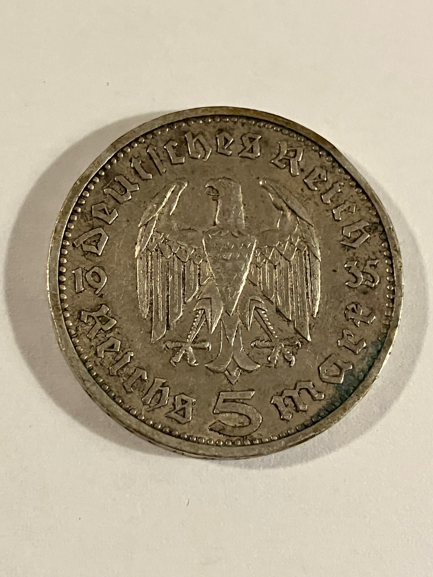 5 Mark 1935 Germany - Dårlig stand