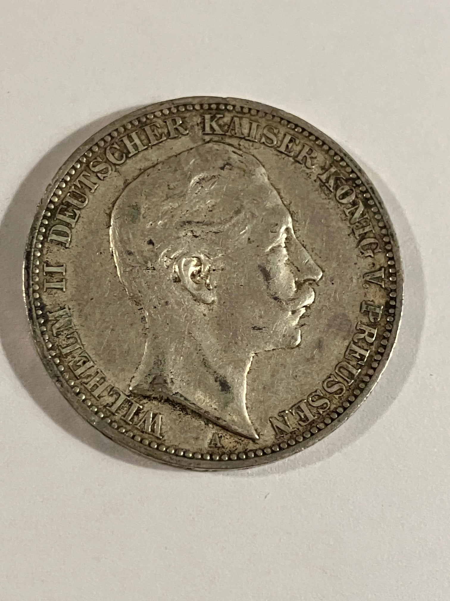 Drei Mark 1910 Germany - Dårlig stand
