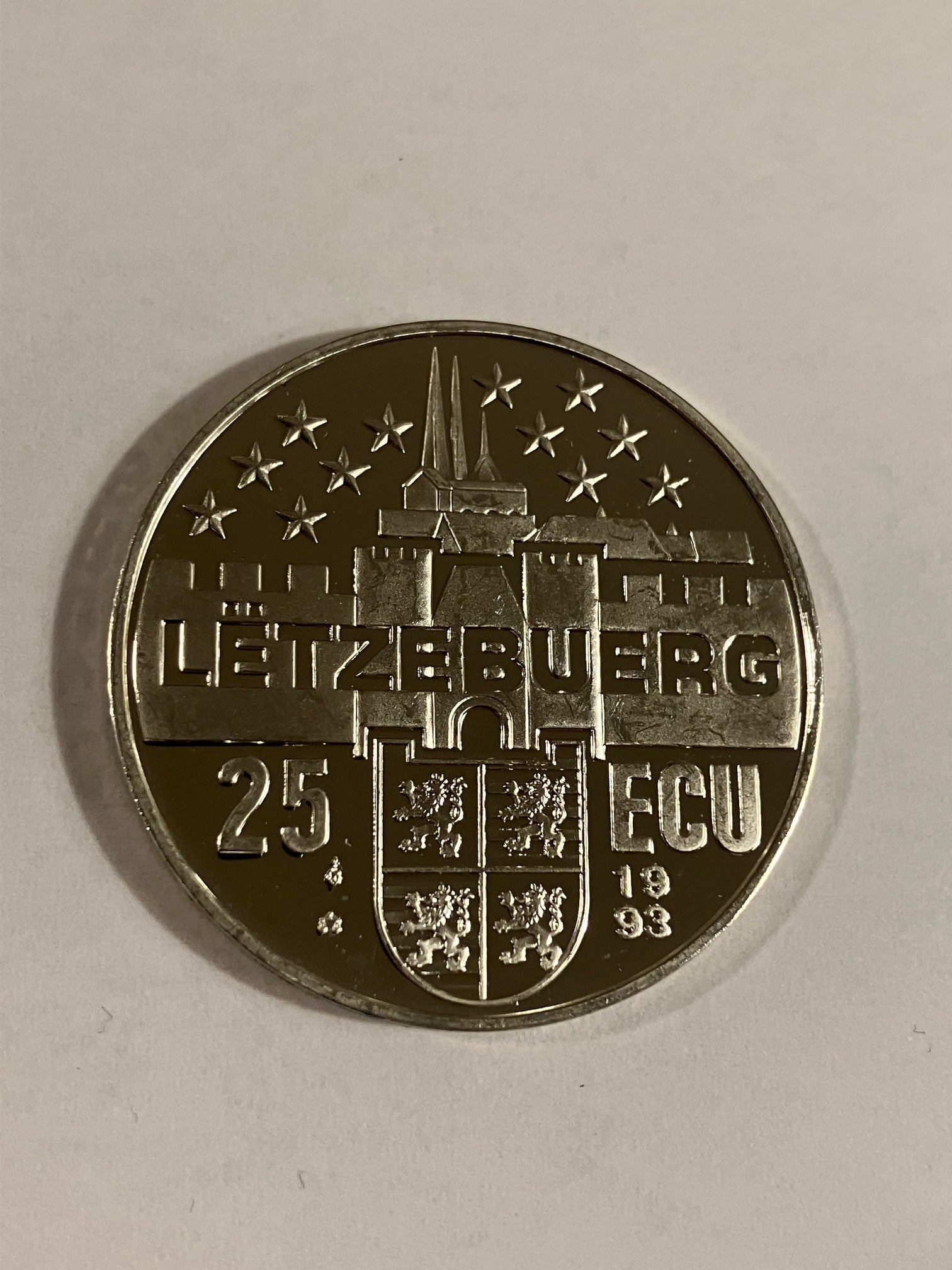 25 Ecu Luxembourg 1993