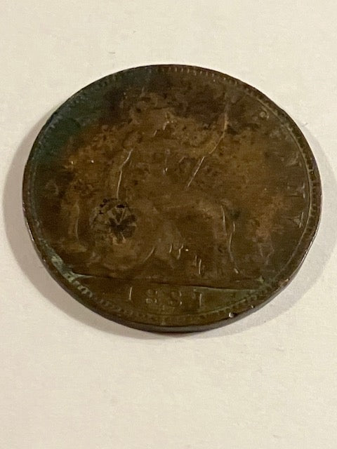 One Penny 1881 England