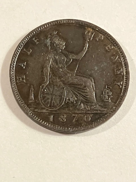 Half Penny 1870 England