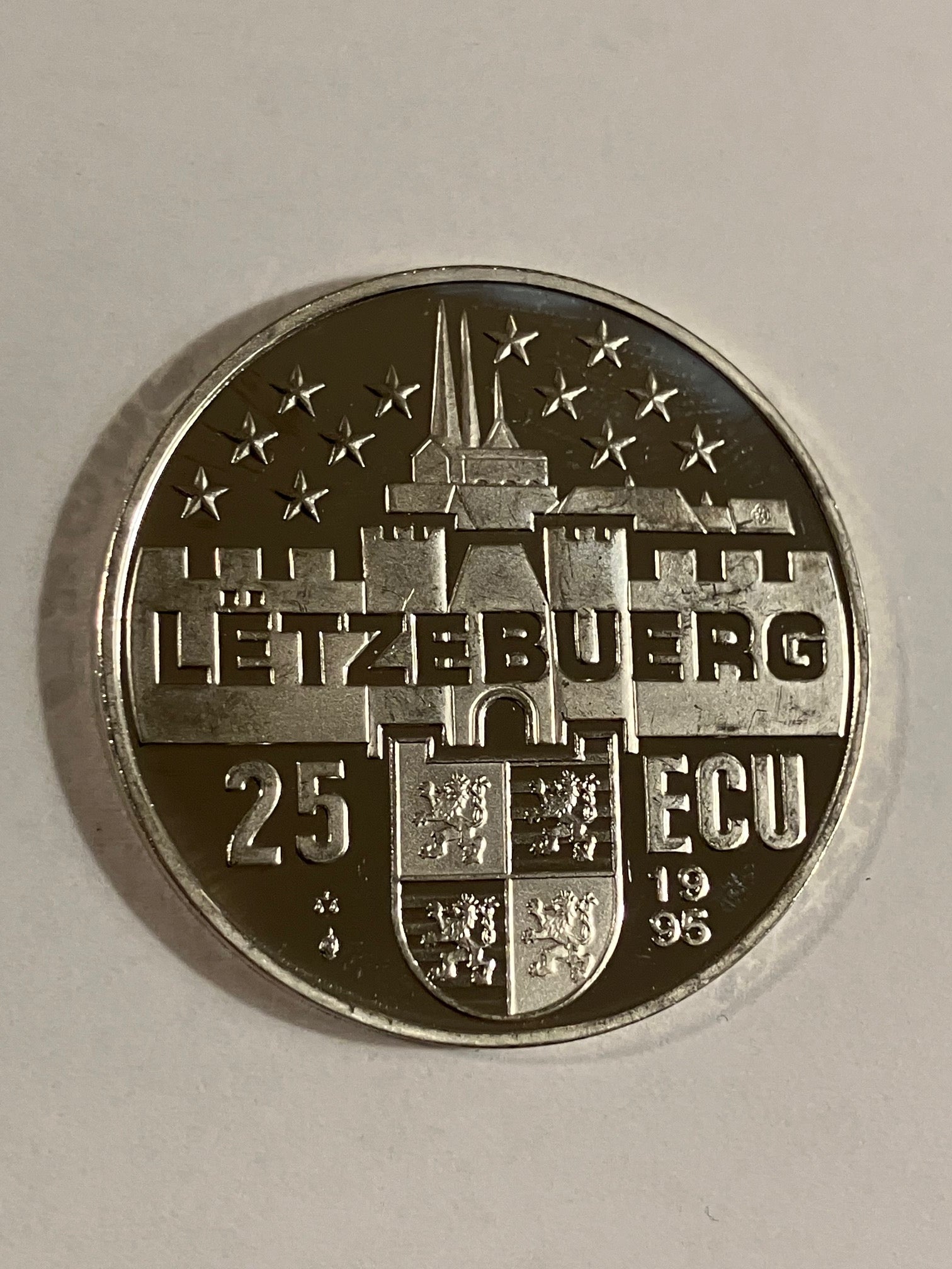 25 Ecu Luxembourg 1995