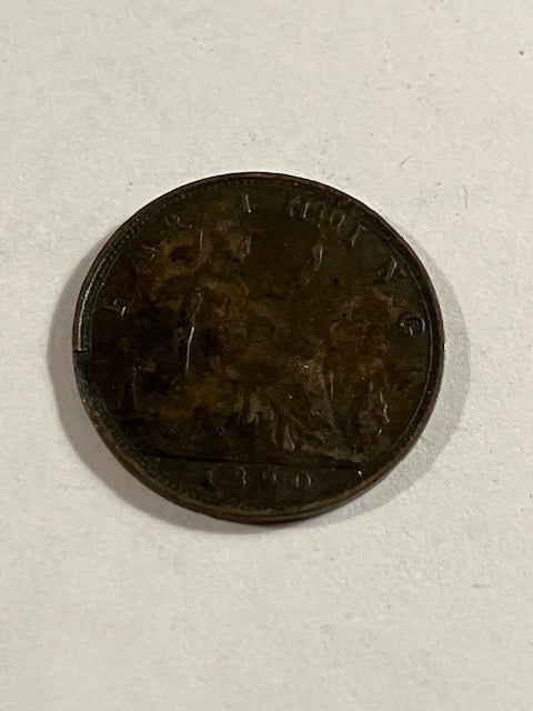 Farthing 1890 England