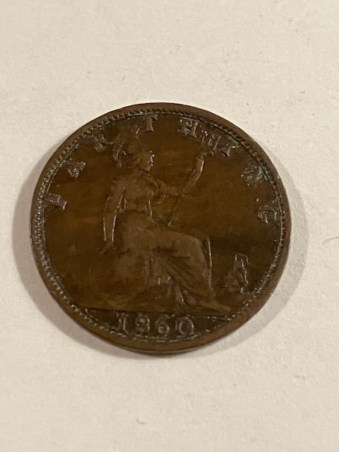 Farthing 1860 England