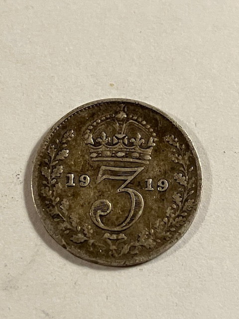Three Pence 1919 England