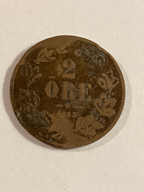 2 øre 1863 Sverige