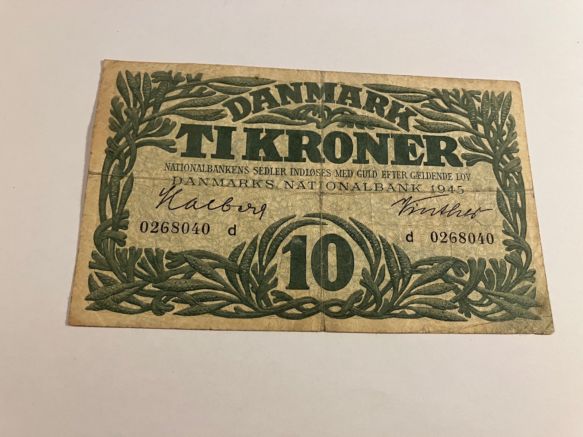 10 Kroner 1945 D Danmark