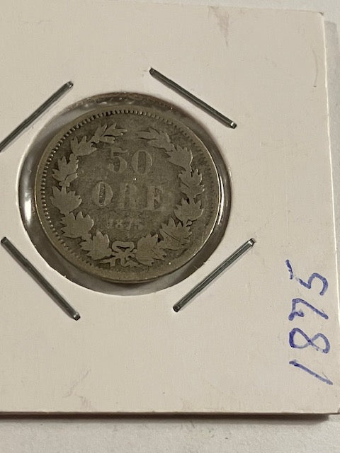 50 øre 1875 Sverige