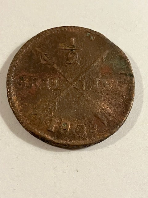 1/2 Skilling 1803 Sverige
