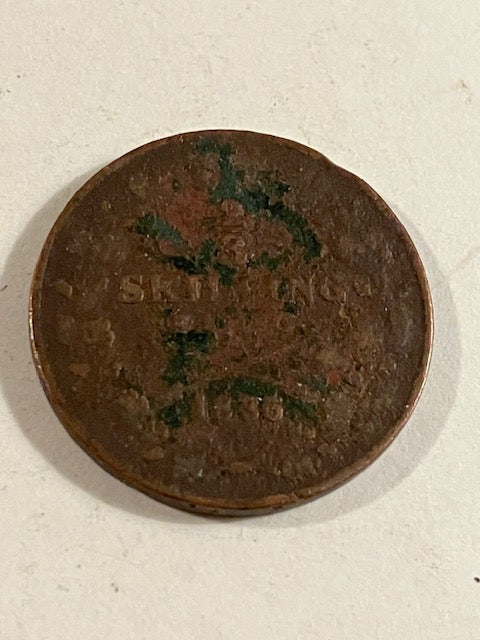 2/3 skilling 1836 Sverige