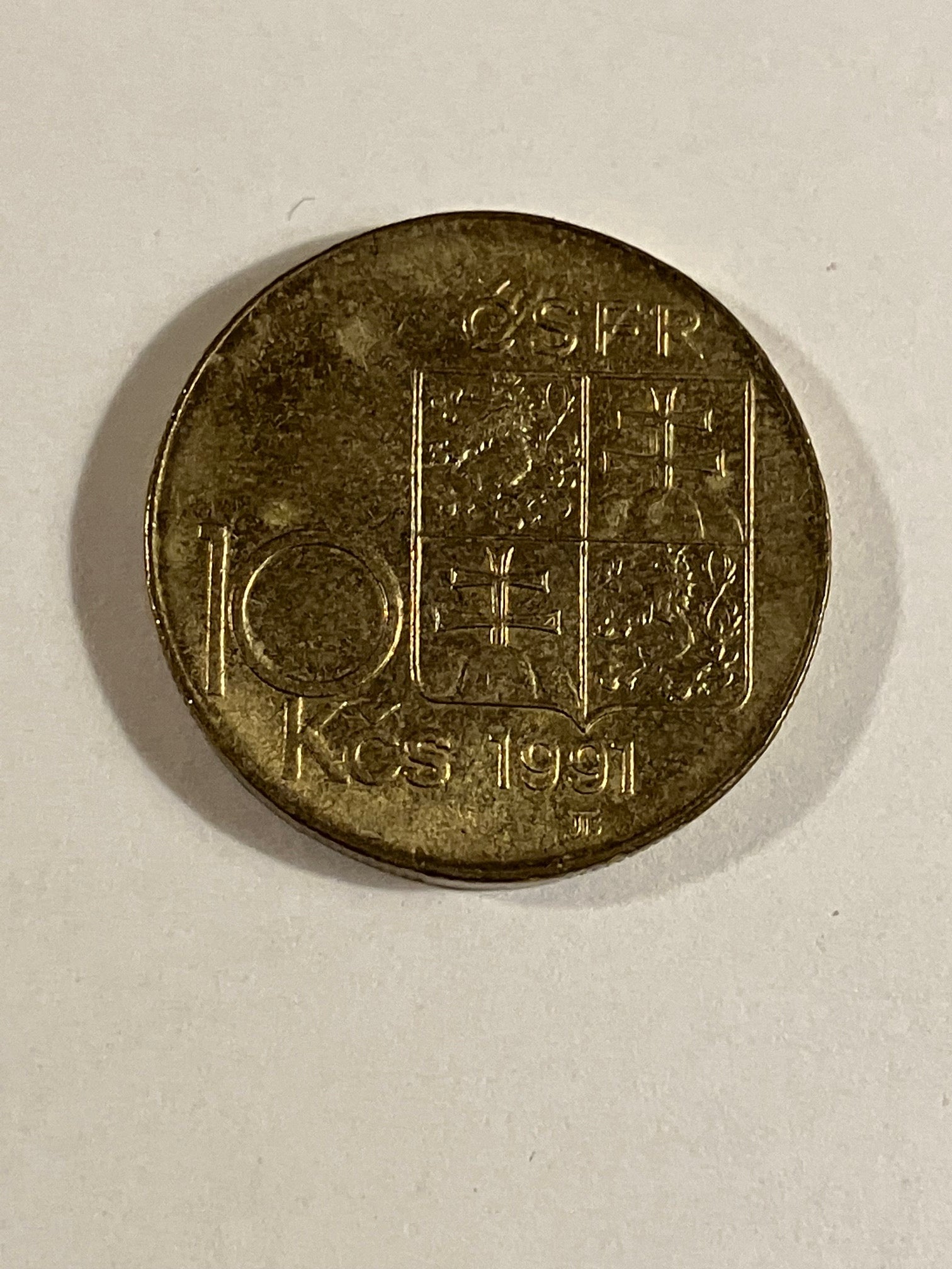 10 Korun 1991 - Czechoslovakia