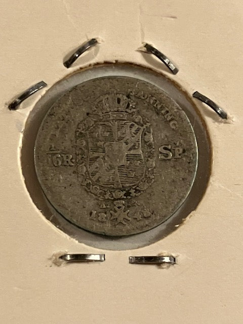 1/16 Rigsdaler 1848 Sverige