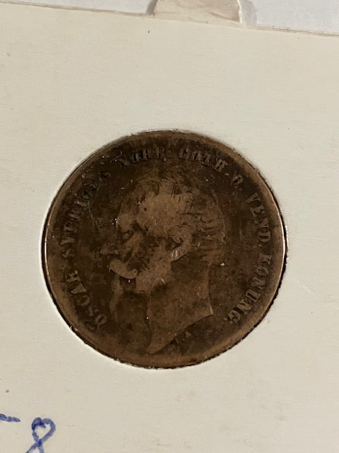 2 øre 1858 Sverige