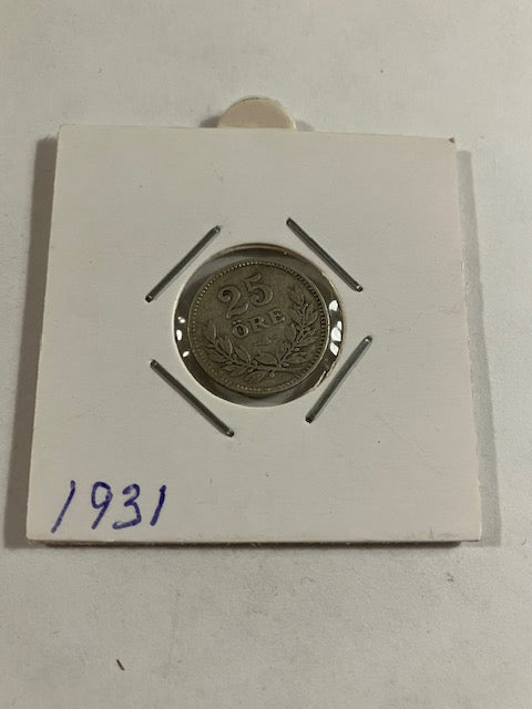 25 øre 1931 Sverige