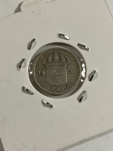 25 øre 1931 Sverige