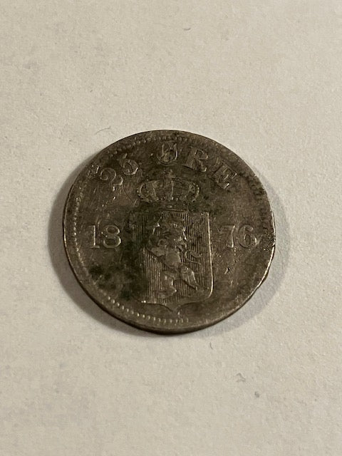 25 øre 1876 Norge
