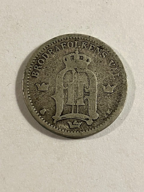 25 øre 1896 Sverige