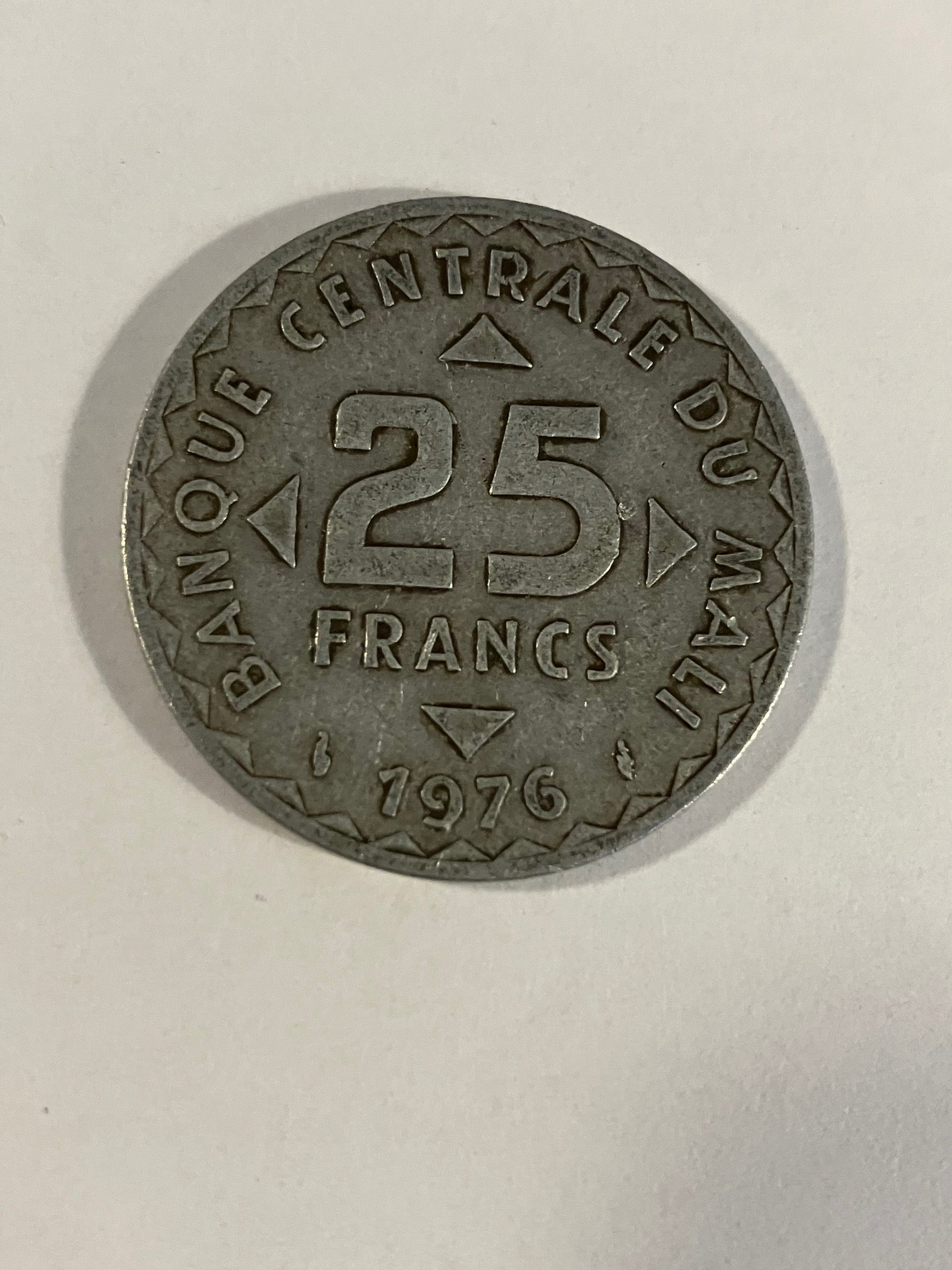25 Francs Mali 1976
