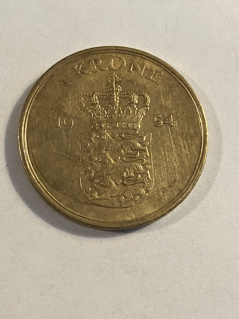 1 Krone 1954 Danmark