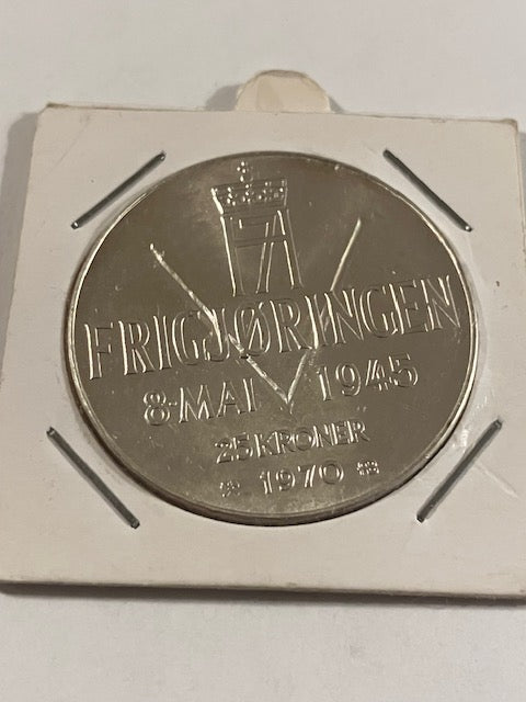 25 Kroner Frigjøringen 1970 Norge