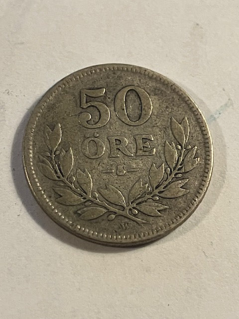 50 øre 1927 Sverige