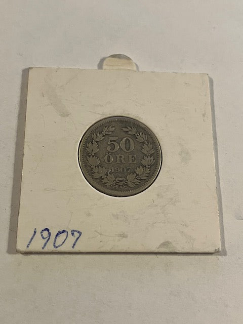 50 øre 1907 Sverige