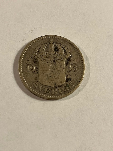 25 øre 1918 Sverige